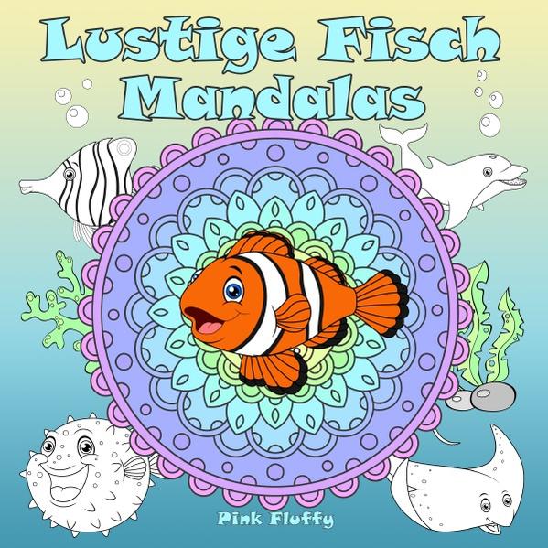 Lustige Fisch Mandalas