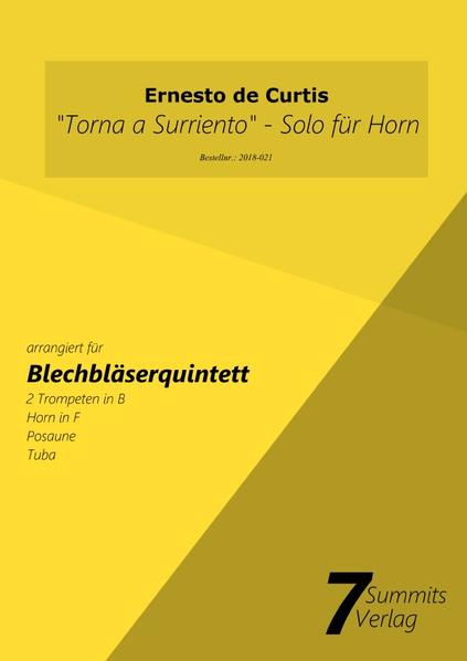Torna a Surriento - Solo für Horn - E. de Curtis (arr. Christian Fath)