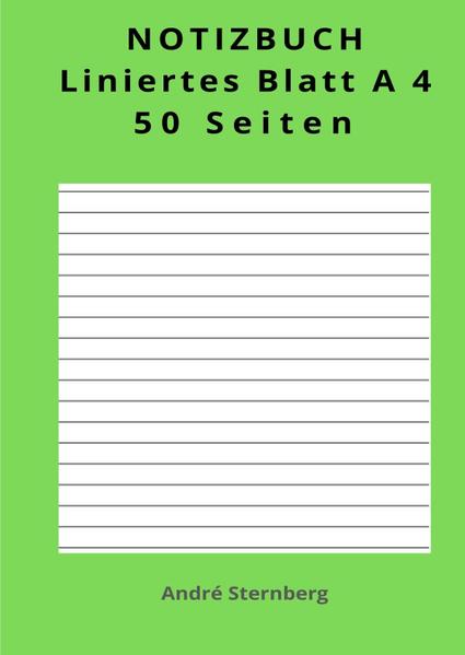 Liniertes Blatt A4 (21*29,7 cm)