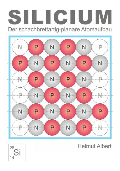 Der schachbrettartig-planare Atomaufbau / Silicium