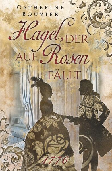 Hagel, der auf Rosen fällt