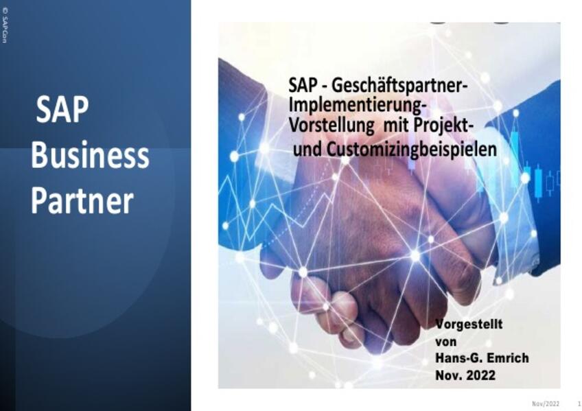 SAP - Business / Geschäftspartner-Implementierung-Vorstellung mit Projekt- und Customizingbeispielen