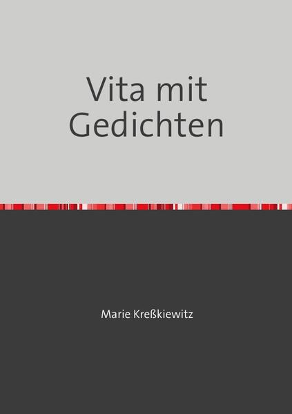 Vita mit Gedichten