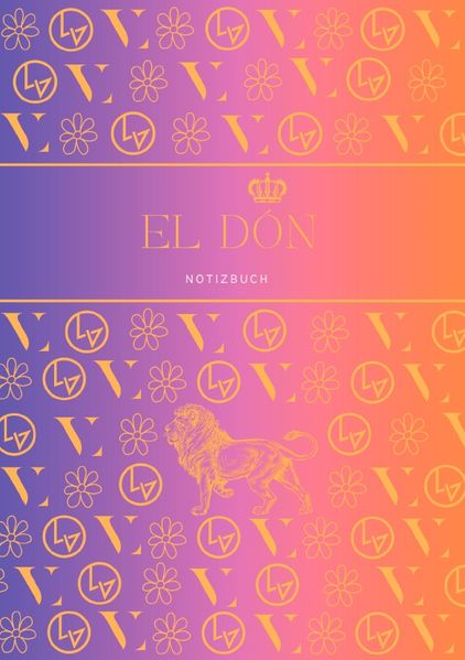 1 / Notizbuch El Dón, lila/orange