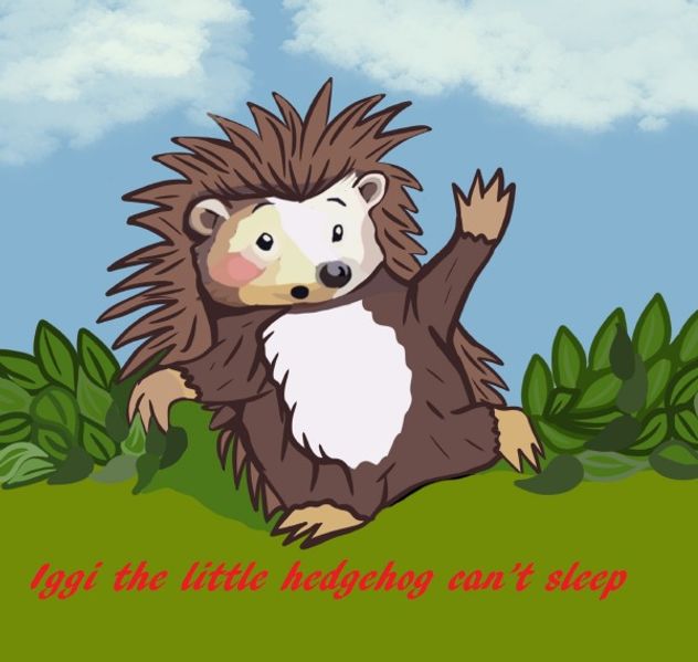 Iggi the little hedgehog can´t sleep