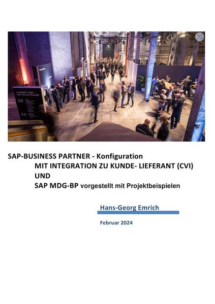 SAP S/4HANA Business Partner Customizing-Handbuch zu Kunde/Lieferant Integration (CVI)