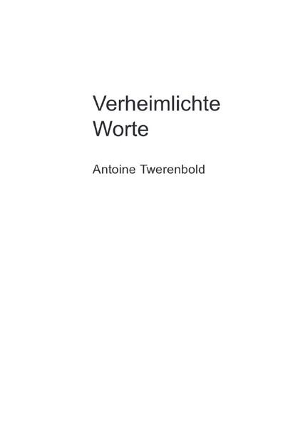 Verheimlichte Worte