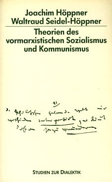 Theorien des vormarxistischen Sozialismus und Kommunismus