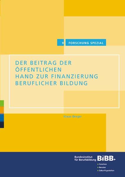 Der Beitrag der öffentlichen Hand zur Finanzierung beruflicher Bildung