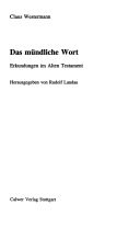 Das mündliche Wort