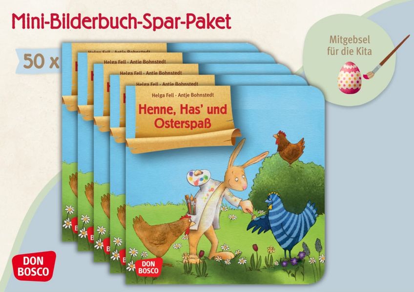 Henne, Has' und Osterspaß. Mini-Bilderbuch. Paket mit 50 Exemplaren zum Vorteilspreis