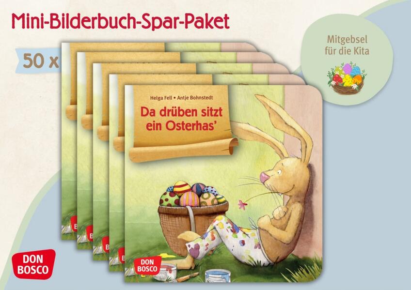 Da drüben sitzt ein Osterhas'. Mini-Bilderbuch. Paket mit 50 Exemplaren zum Vorteilspreis