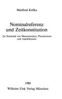 Nominalreferenz und Zeitkonstitution