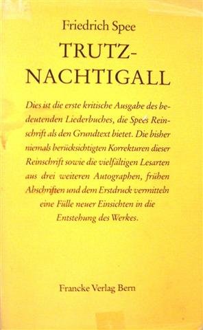 Sämtliche Schriften. Historisch-kritische Ausgabe / Trutz-Nachtigall (1649)