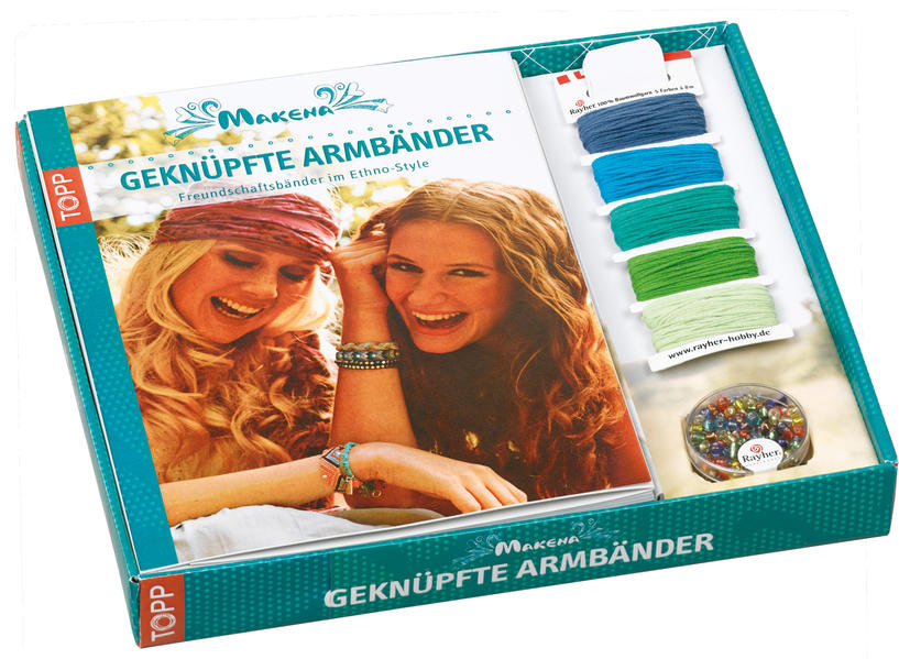 Kreativ-Set Freundschaftsbänder. Makena. Geknüpfte Armbänder