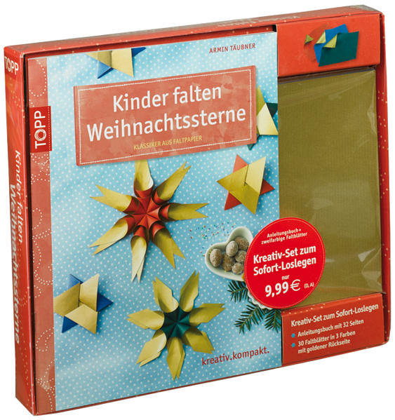 Kreativ-Set: Kinder falten Weihnachtssterne