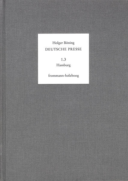 Deutsche Presse / Band 1.3: Hamburg. 1796-1815