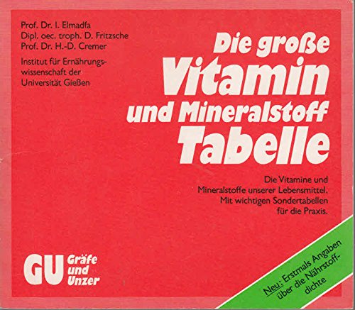 Die grosse GU Vitamin- und Mineralstoff-Tabelle