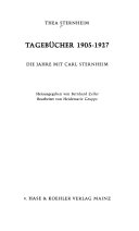 Tagebücher 1905-1927