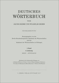 Grimm, Dt. Wörterbuch Neubearbeitung
