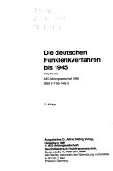 Die deutschen Funklenkverfahren bis 1945