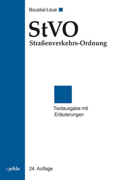 StVO Straßenverkehrs-Ordnung
