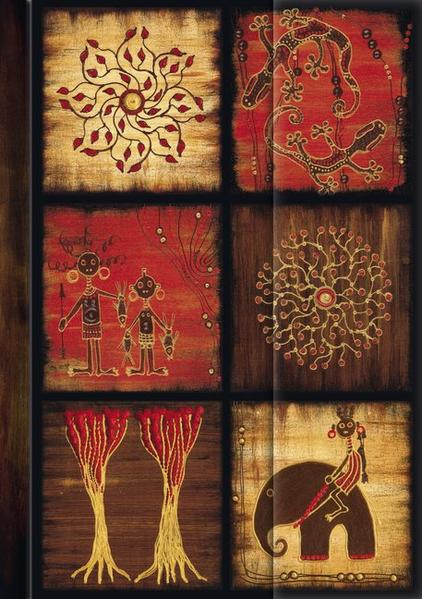 Premium Address Book Big "African Art – Mosaik III"