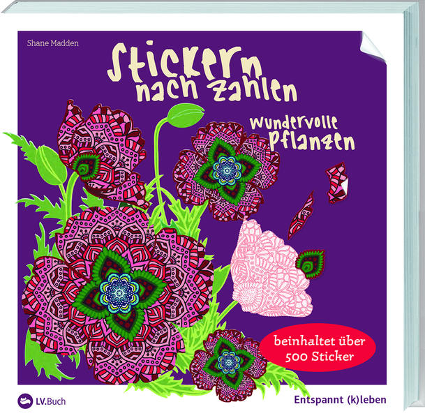 Stickern nach Zahlen - Wundervolle Pflanze