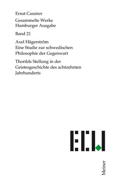 Axel Hägerström. Eine Studie zur schwedischen Philosophie der Gegenwart