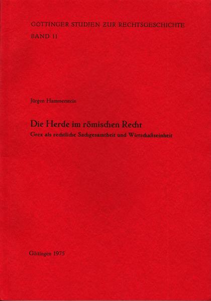 Die Herde im römischen Recht