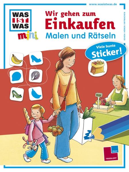 Malen und Rätseln: Wir gehen zum Einkaufen