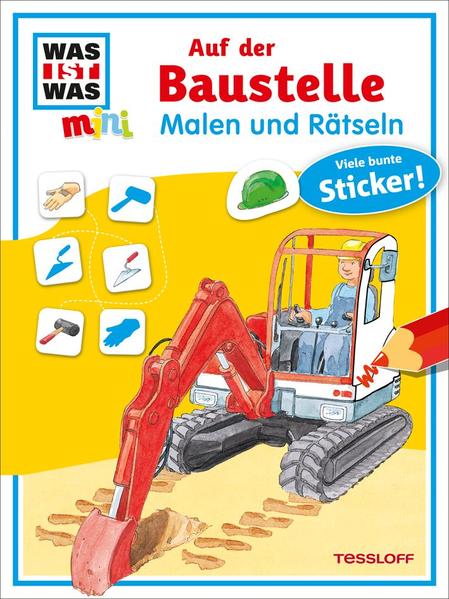 Malen und Rätseln: Auf der Baustelle