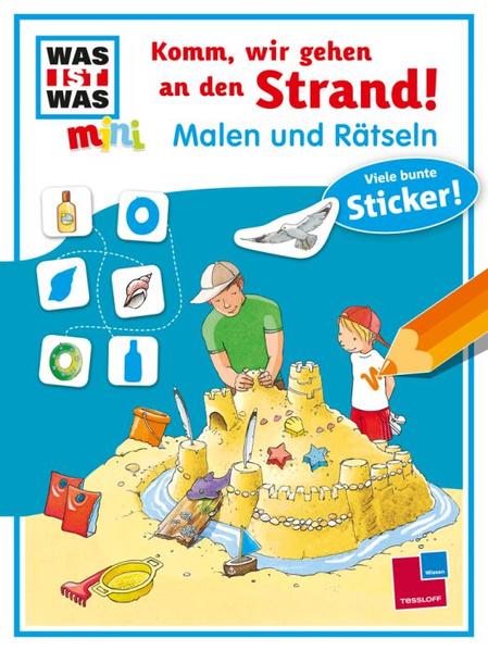 Malen und Rätseln: Komm, wir gehen an den Strand!