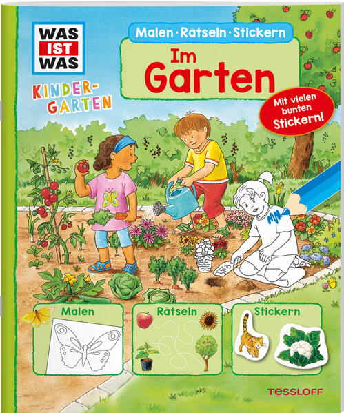 WAS IST WAS Kindergarten Malen Rätseln Stickern Im Garten.
