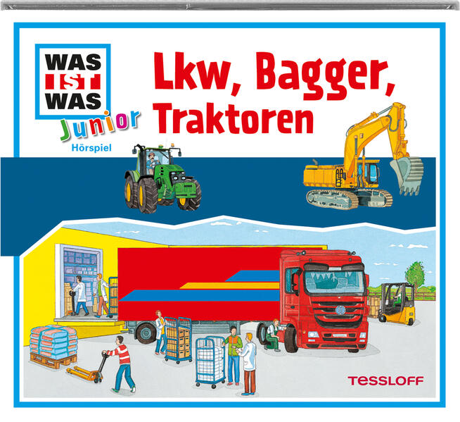 WAS IST WAS Junior Hörspiel: Lkw, Bagger, Traktoren