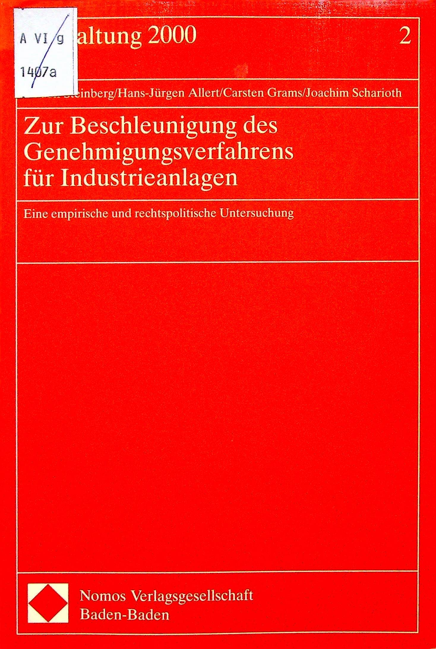 Zur Beschleunigung des Genehmigungsverfahrens für Industrieanlagen