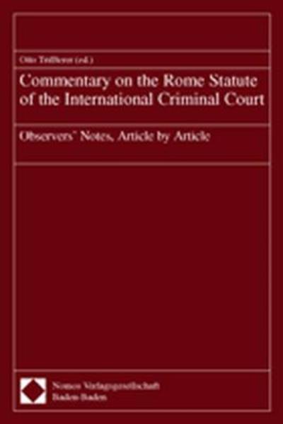 Commentary on the Rome Statute of the International Criminal Court