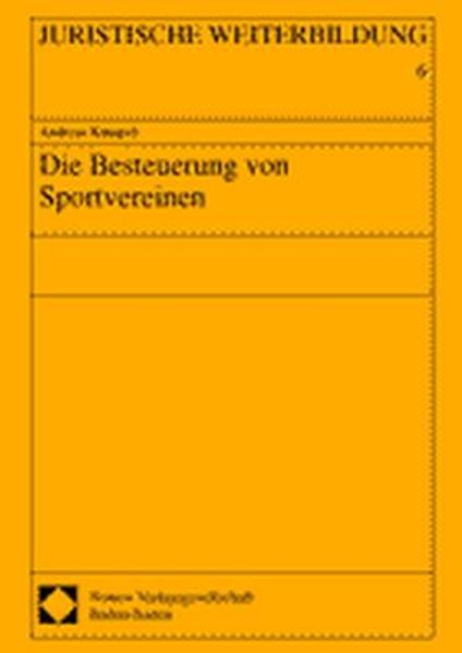 Die Besteuerung von Sportvereinen