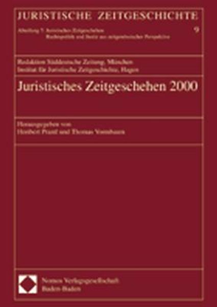 Juristisches Zeitgeschehen 2000 in der Süddeutschen Zeitung