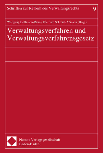 Verwaltungsverfahren und Verwaltungsverfahrensgesetz