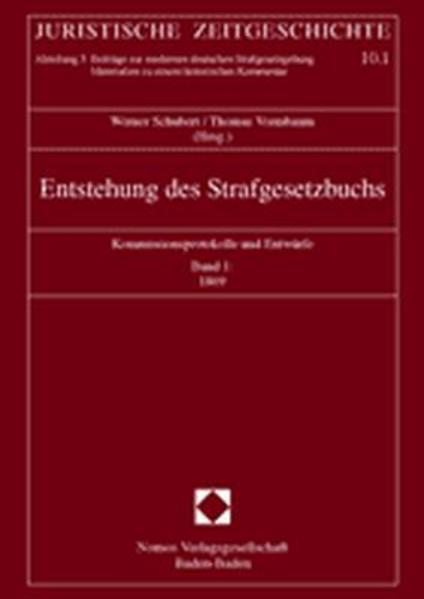 Entstehung des Strafgesetzbuchs