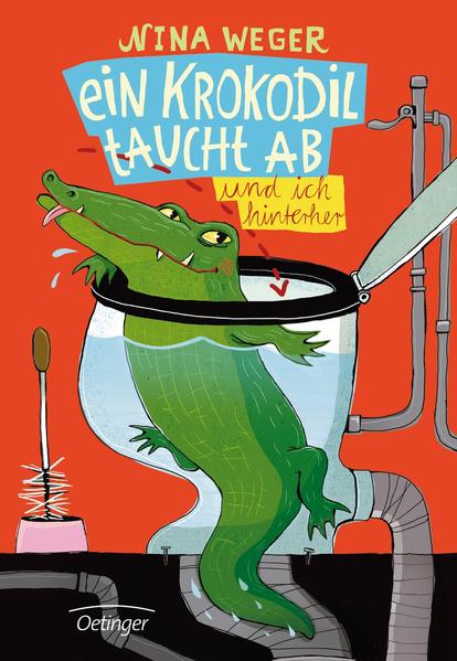 Ein Krokodil taucht ab
