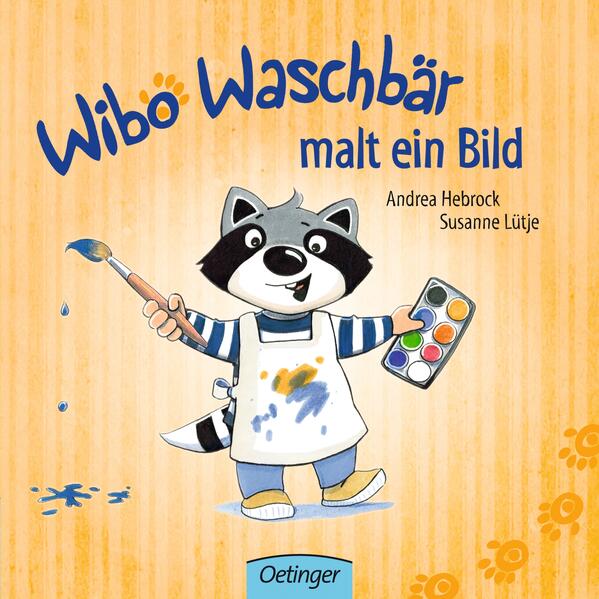 Wibo Waschbär malt ein Bild