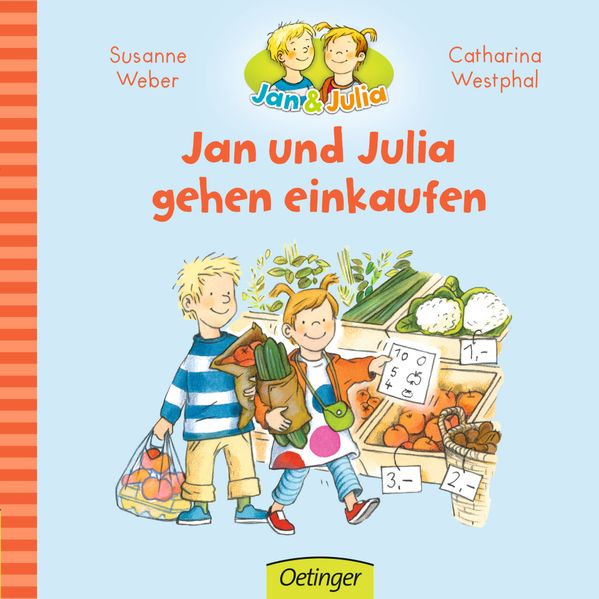 Jan und Julia gehen einkaufen