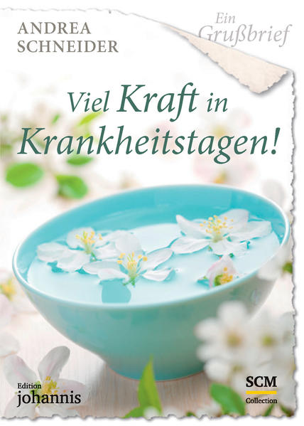 Ein Grußbrief - Viel Kraft in Krankheitstagen! - 5 Stück