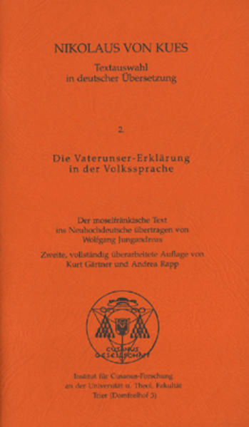 Textauswahl in deutscher Übersetzung / Die Vaterunser-Erklärung in der Volkssprache