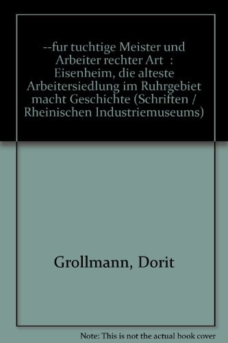 ... für tüchtige Meister und Arbeiter rechter Art