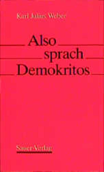 Also sprach Demokritos