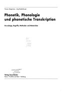 Phonetik, Phonologie und phonetische Transkription