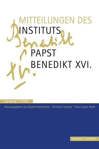 Mitteilungen Institut Papst Benedikt XVI.